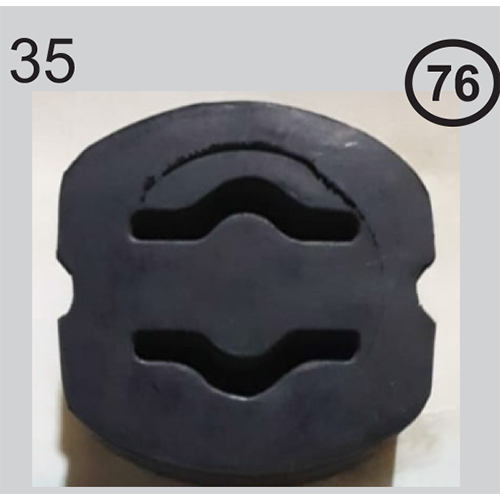 Silencer Black Colored Natural Rubber Trax