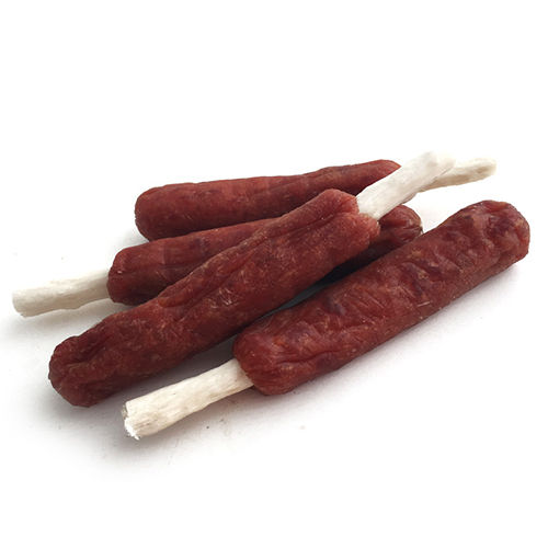 Brown Lamb And Rawhide Stick Low Calorie Dog Treats Factories Oem Lamb Dog Snacks Manufacturer