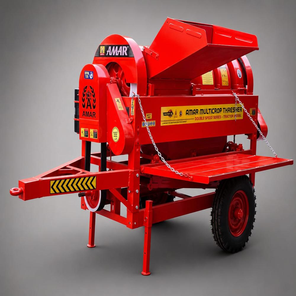 Tractor Model Multicrop Thresher - Capacity: 2000-3000 Kg/Hr