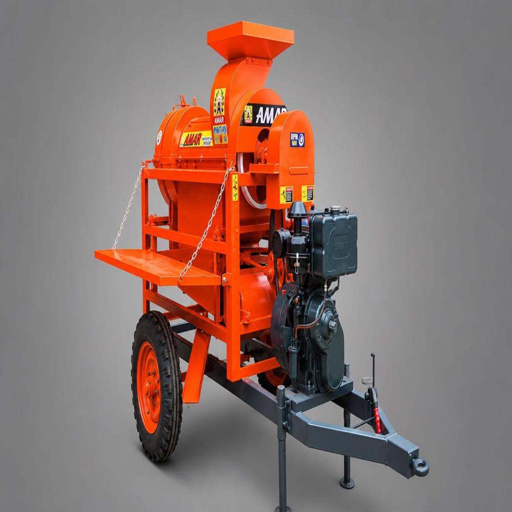 Engine Model Maize Dehusker Cum Sheller Thresher - Capacity: 1500-2000 Kg/Hr
