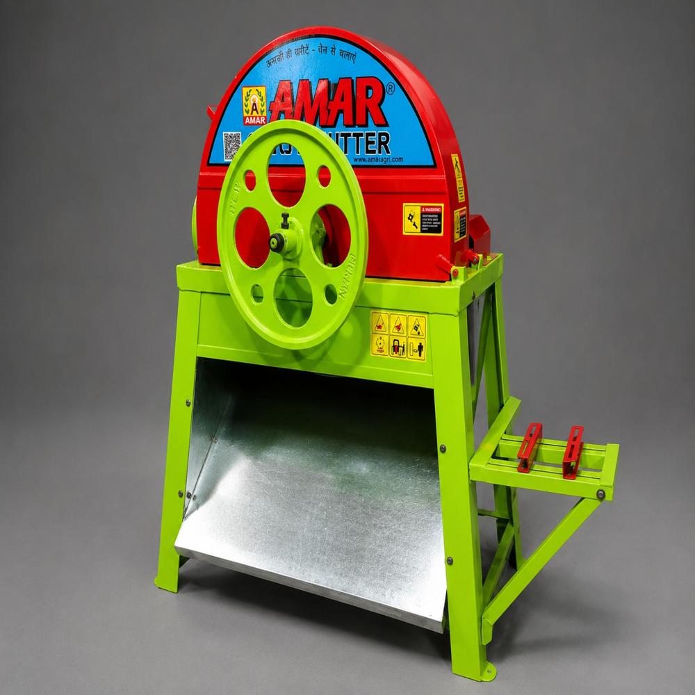 2 Hp Motor Engine Model Chaff Cutter - Color: Multicolor Paint Coated