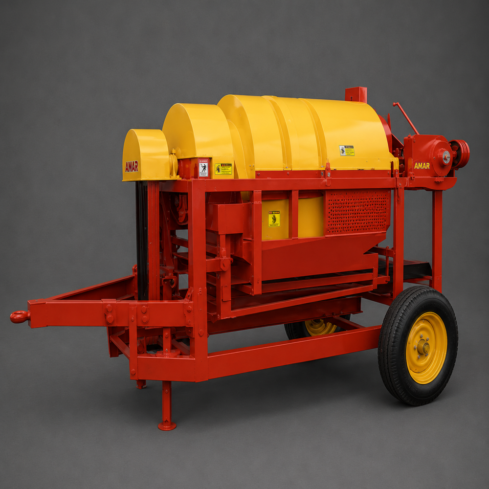 Haramba Cutter Model Thresher - Color: Orange Paint Coated