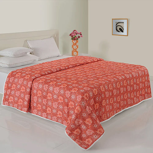 ORANGE FLORAL PRINT DOHAR