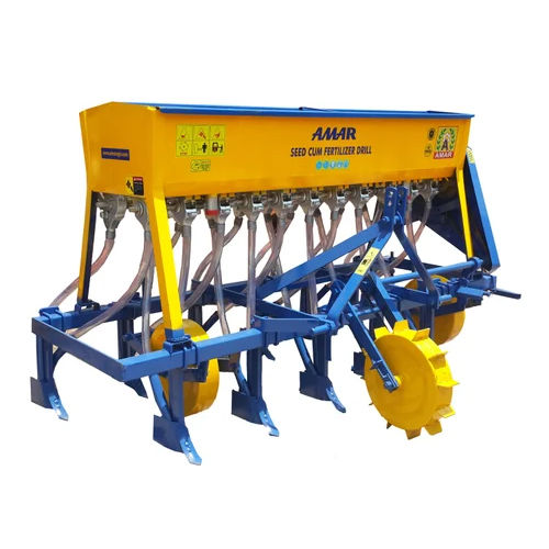 Yellow Seed Drill Strip Till Fertilizer Drill Machine