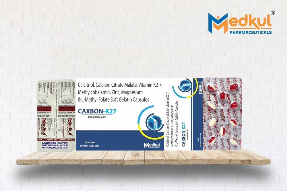 Calcitriol . Calcium Citrate Malate 500 Mg, Vitamin K27 45 Mcg, Methylcobalamin 1500 Mcg, Zinc Oxide  7.5 Mg, Magnesium 20 Mg & L-Methyl Folate 800 Mcg Softgel Capsules