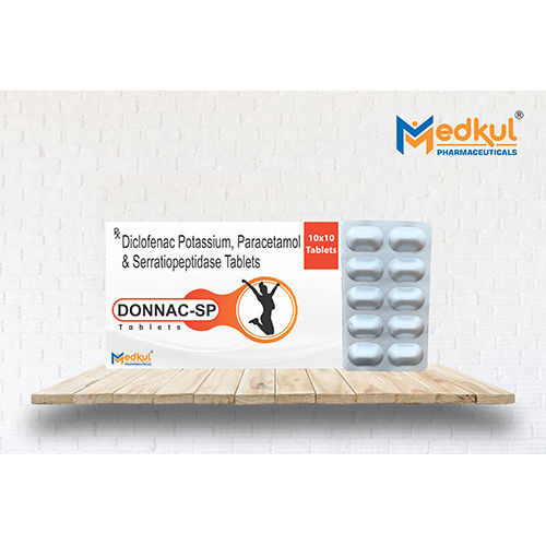 Diclofenac 50 mg Paracetamol 325 mg & Serratiopeptidase 15 mg Tablets