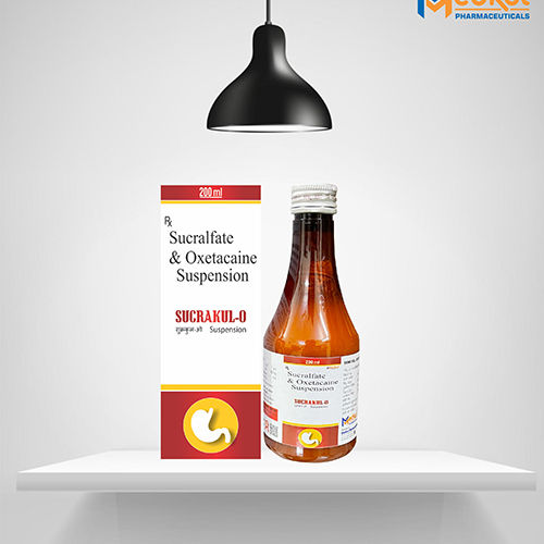 Sucrakul Syp - Ingredients: Sucralfate 1 Gm & Oxetacaine 20 Gm Suspension