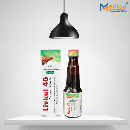 Livkul 4G 225 Ml - Ingredients: Herbal Liver Tonic With Enzyme