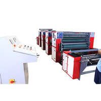 Roll To Roll Offset Printing Machine - Durable Mild Steel, Customizable Sizes, Automatic Grade With Pneumatic System & Touch Screen Control