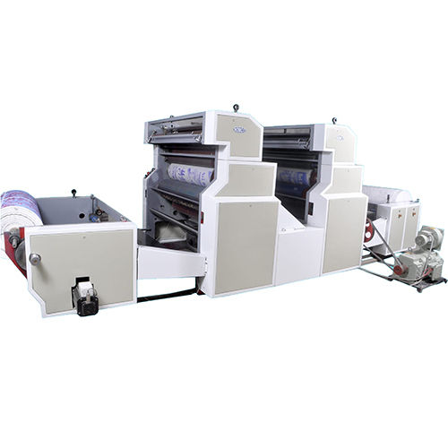 Automatic Two Colour Roll To Roll Offset Printing Machine