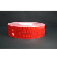 3m Retro Reflective Tape - Pvc Material, 50 Meters Length, 2 Inch Thickness - Multicolor, Single-sided Adhesive, High Visibility In Low Light
