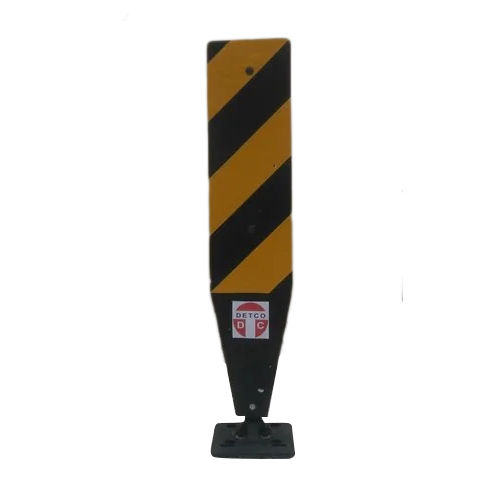 Yellow And Black Hazard Marker Reflective Sign Board