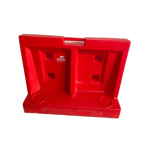 Red Plastic Traffic Barriers