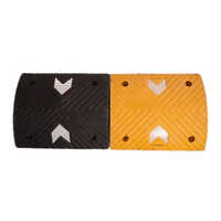 Black And Yellow 75 Mm Rubber Speed Breakers