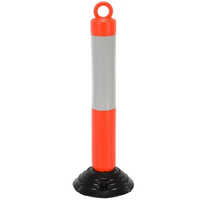 Plastic Bollard - 1200 Mm Height, Orange Pvc Material | Industrial Manual Usage, 6.5 Kg Weight, Variable Size