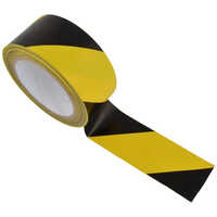 Floor Marking Tape - 2 Inch X 36 Yards | Durable Pvc, Black And Yellow, Single-sided Adhesive, Water And Chemical Resistant, Easy Application