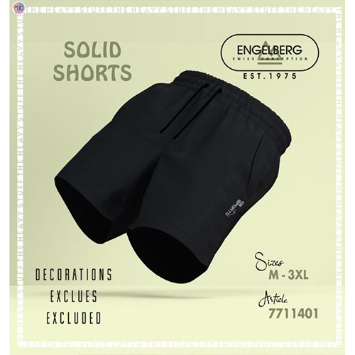 Mens Solid Half Shorts