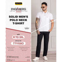 Solid Polo Neck T-Shirt for Men