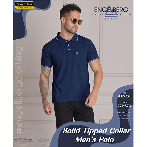 Solid Tipped Polo T-Shirt