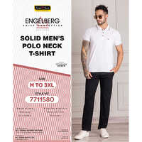 Classic Solid Polo Neck T-Shirt