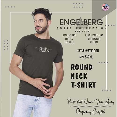 Regular Round Neck Casual T-Shirt