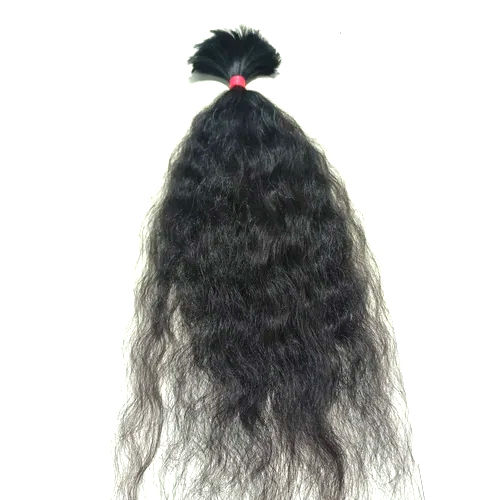 Black Natural Grey Bulk Human Hair