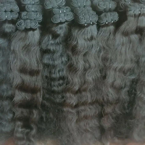 Black Raw Unprocessed Indian Temple Hair