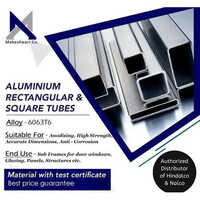 Silver Aluminum Square Tubes
