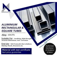 Aluminum Square Tubes - Color: Silver