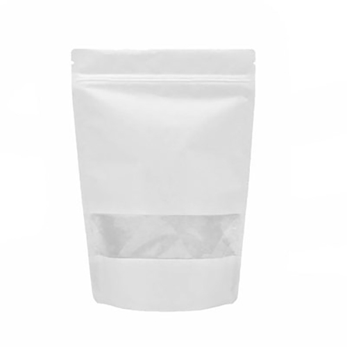 White Craft Paper Standup Pouch