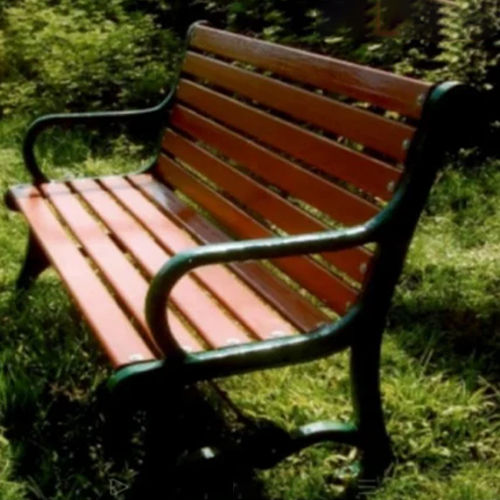 Cast Iron Bench - Durable Brown Indian Style Design | 4-Seater with Armrests, Painted Finish, Weather Resistant