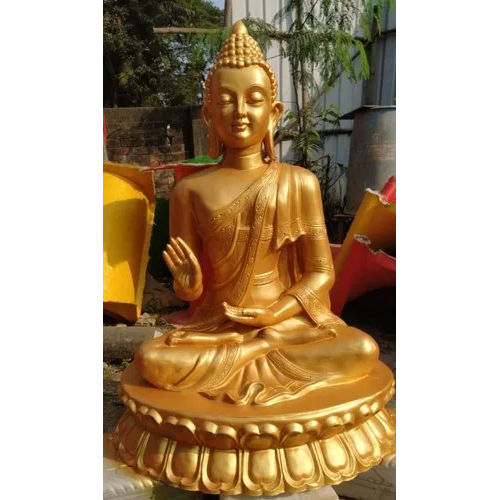 Golden Fiber Buddha Statue