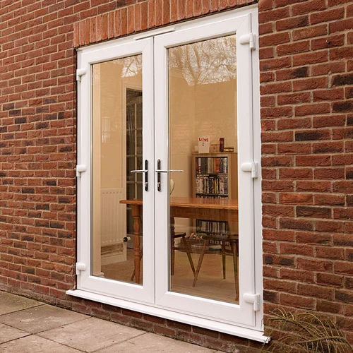 Upvc French Door - Color: As Per Requirement