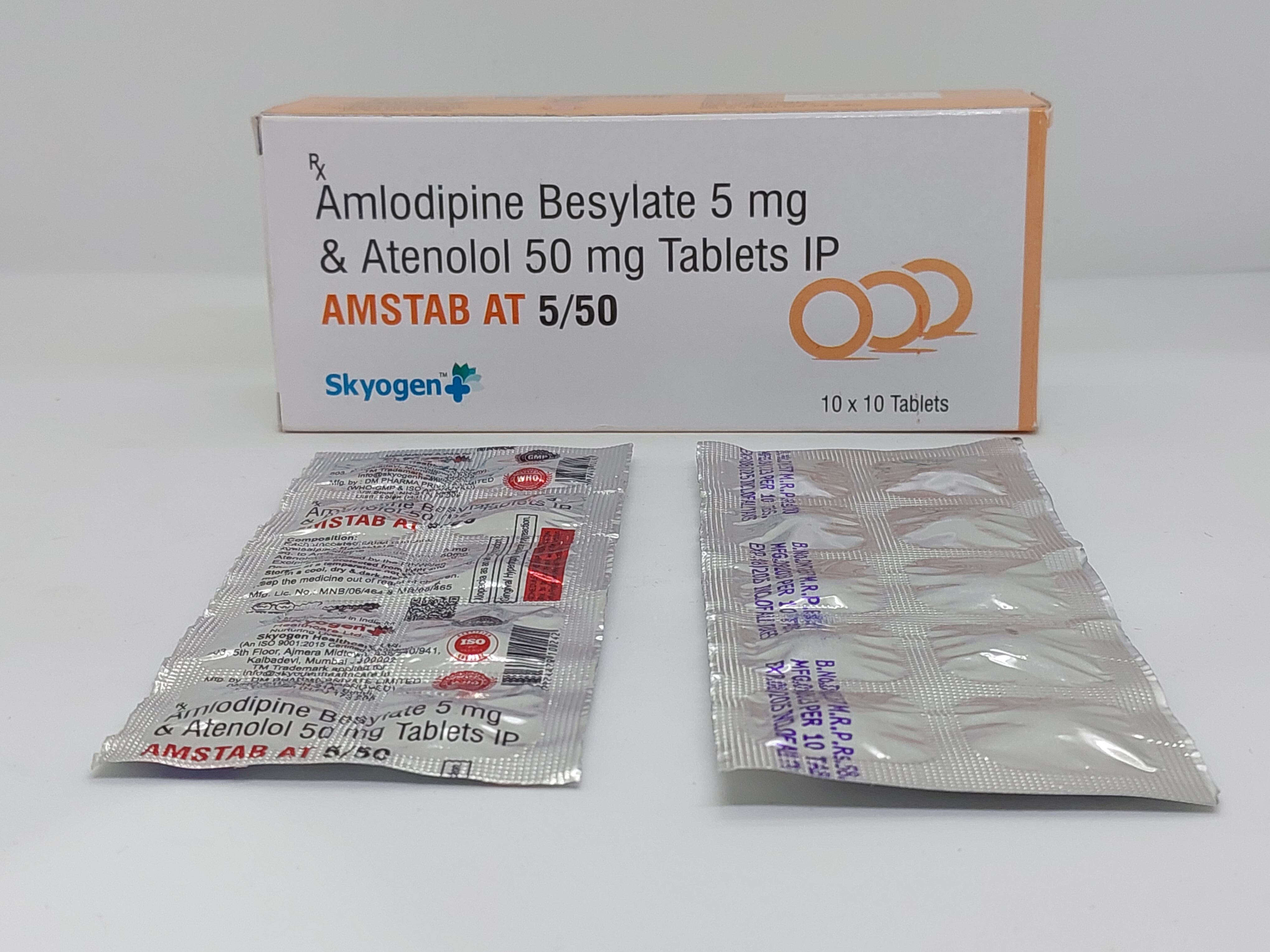 Amlodipine Besylate IP 5 MG+ Atenolol IP 50 MG