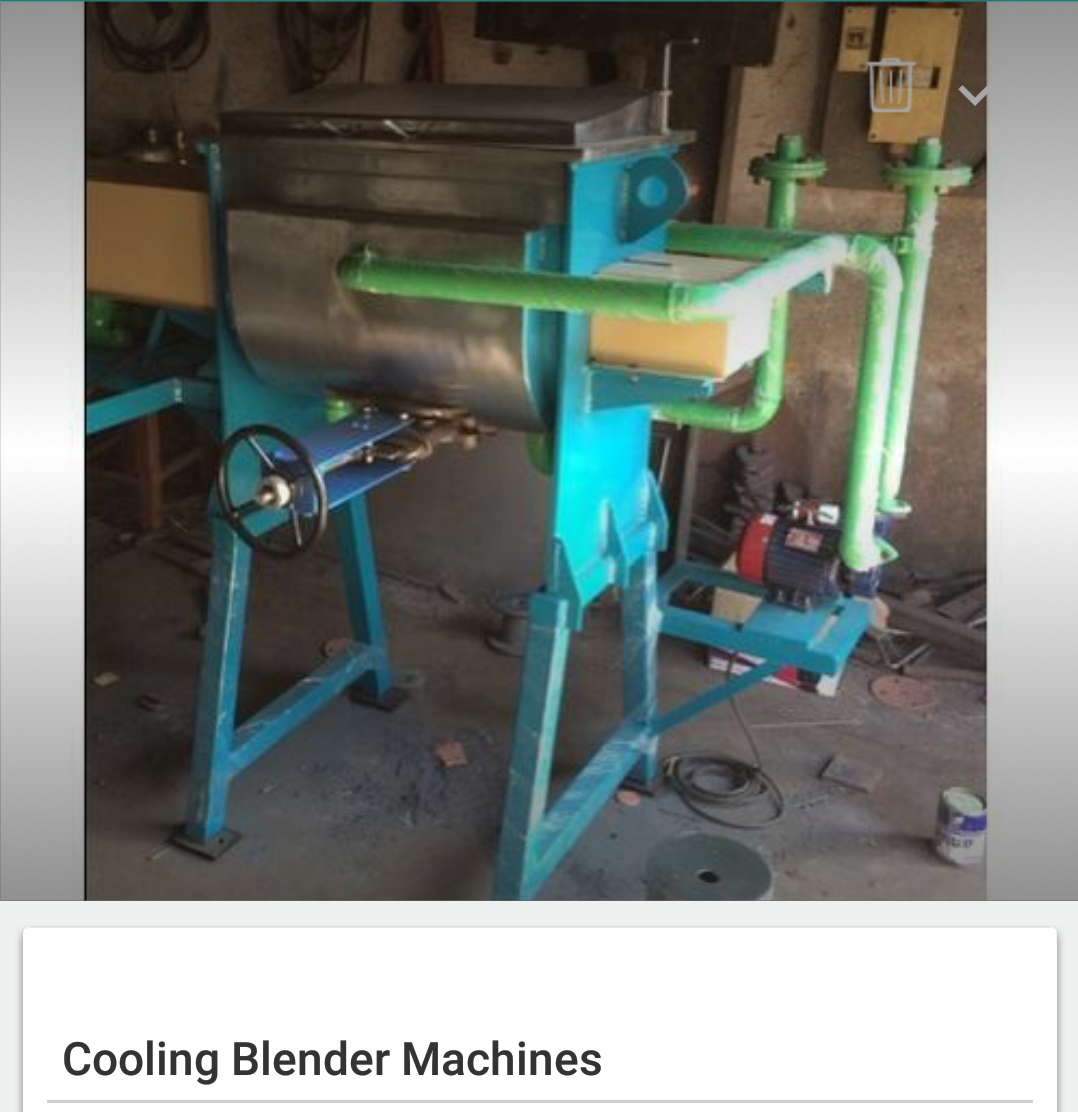 Industrial Cooling Blender Machine