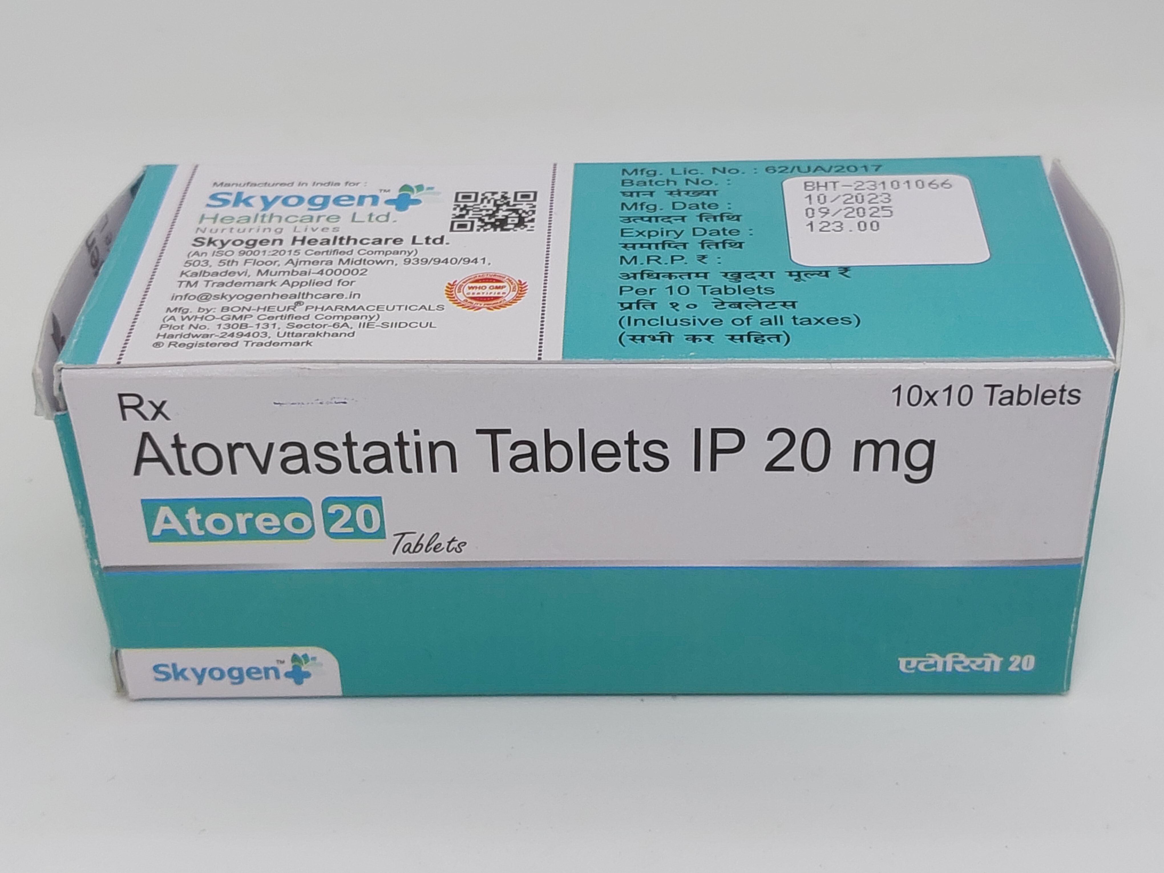 ATORVASTATIN 20