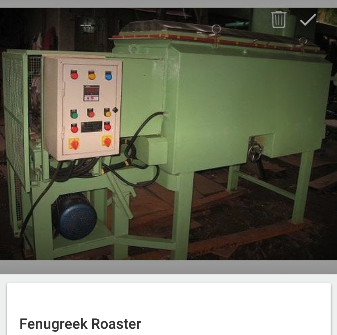 Fenugreek Roaster Machine