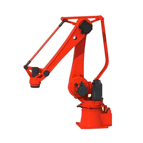 Red Handling Robot Arm