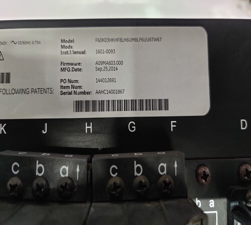 GE MULTILIN F60K03HKHF8LH6UM8LP6UU6TW67 FEEDER PROTECTION SYSTEM