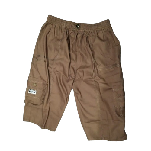 Mens Brown Pocket Shorts