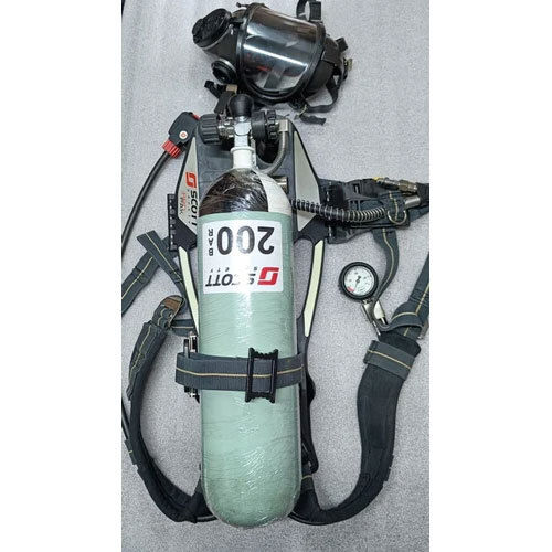 Steel Scott Contour Self Contained Breathing Apparatus (SCBA)