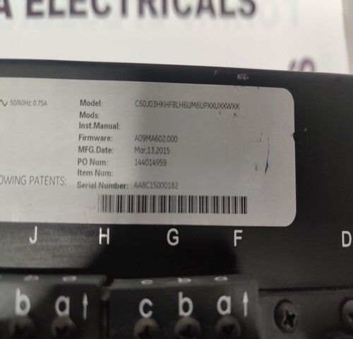 GE MULTILIN C60J03HKHF8LH6UM6UPXXUXXWXX BREAKER PROTECTION SYSTEM