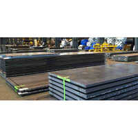 High Manganese Cut To Size Steel Plates - Manganese Steel, Polished Finish, Silver Color, Plate Shape | Ideal For Structural Applications