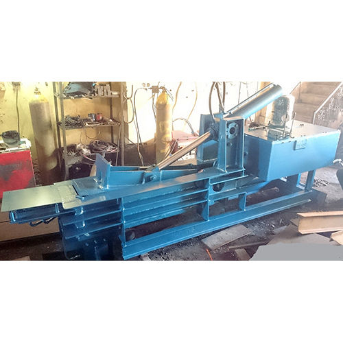 Blue Paint Coated Doble Action Horizontal Baling Press