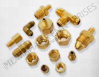 Brass Fitting - Durable Brass Material, Versatile Compatible Design | Ideal For Plumbing And Hvac Applications