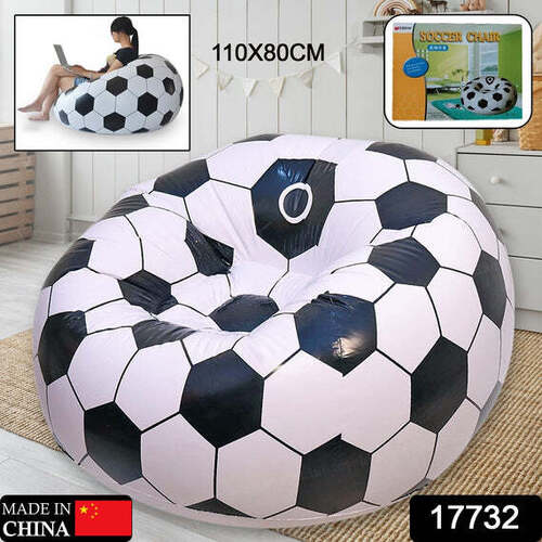 FOOTBALL SOFA CARTOON STYLE INFLATABLE FOLDING CHAIR (17732)