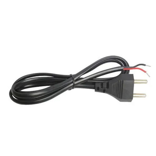 Black Super Gec 2 Pin Top Lead Power Cord