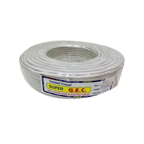 4 Plus 1 Cctv Camera Cable - Color: White