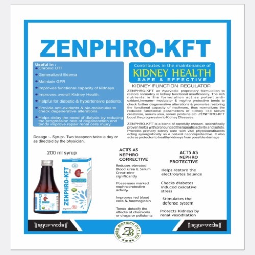 Ayurvedic Medicine Zenphro-Kft Syrup