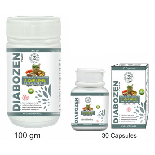 Diabozen Capsules and powder in PCD